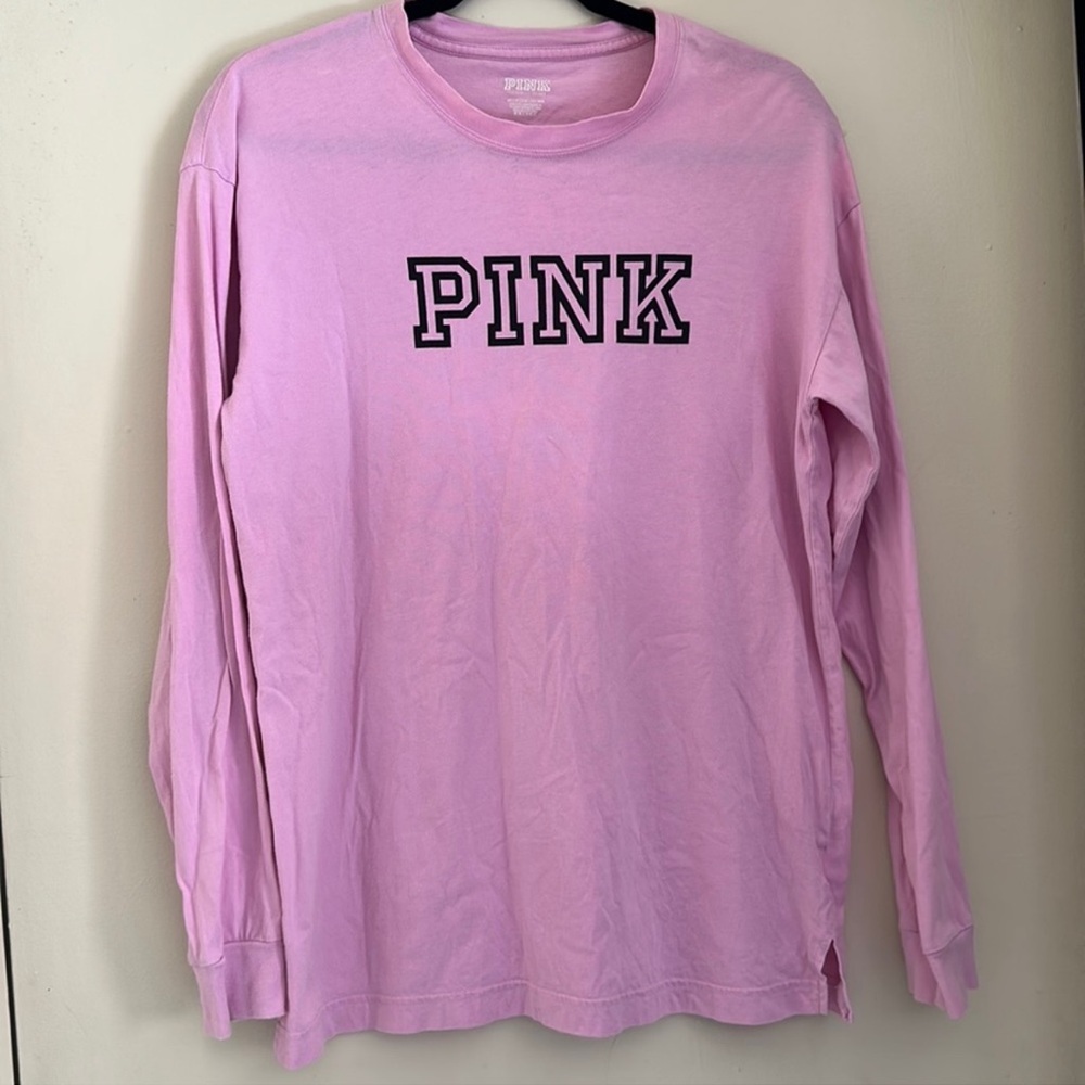 Pink Victoria’s Secret oversized longsleeve top